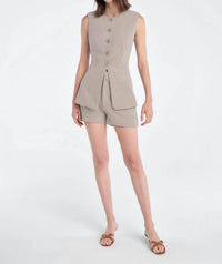 Favorite Daughter - Clocking In Long-line Vest Top