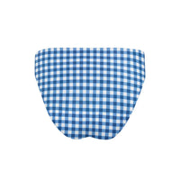 Minnow - Women's Picnic Gingham Mid Rise Bikini Bottom
