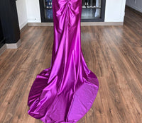 Ashleylauren - Women's Sleeveless Mermaid V-Neckline Dress