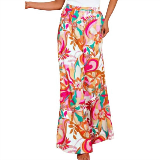 Floral Print Wide Pants