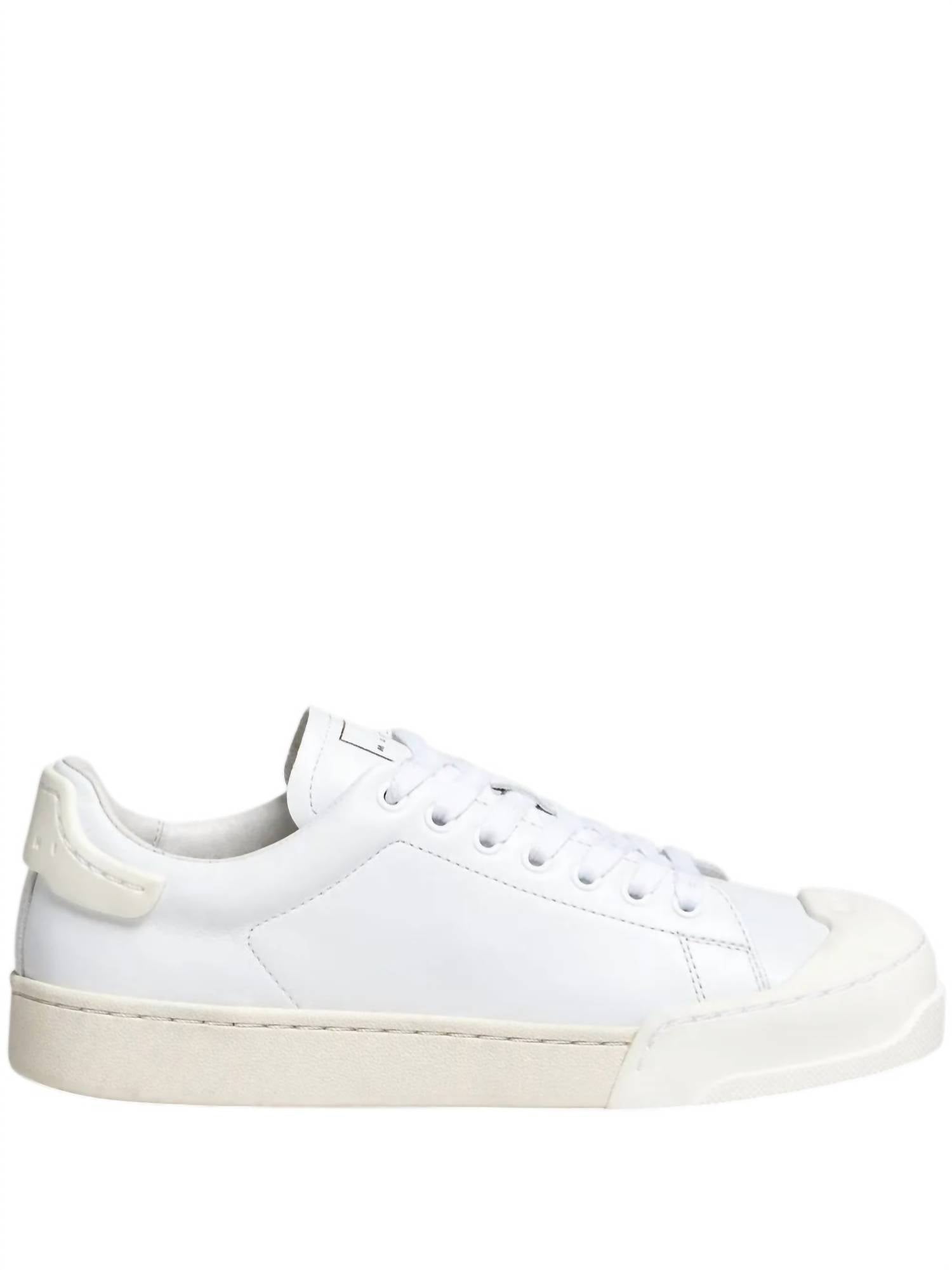 MARNI Men's Dada Bumper Low-top Sneakers in lily white - men's sneaker - detail view