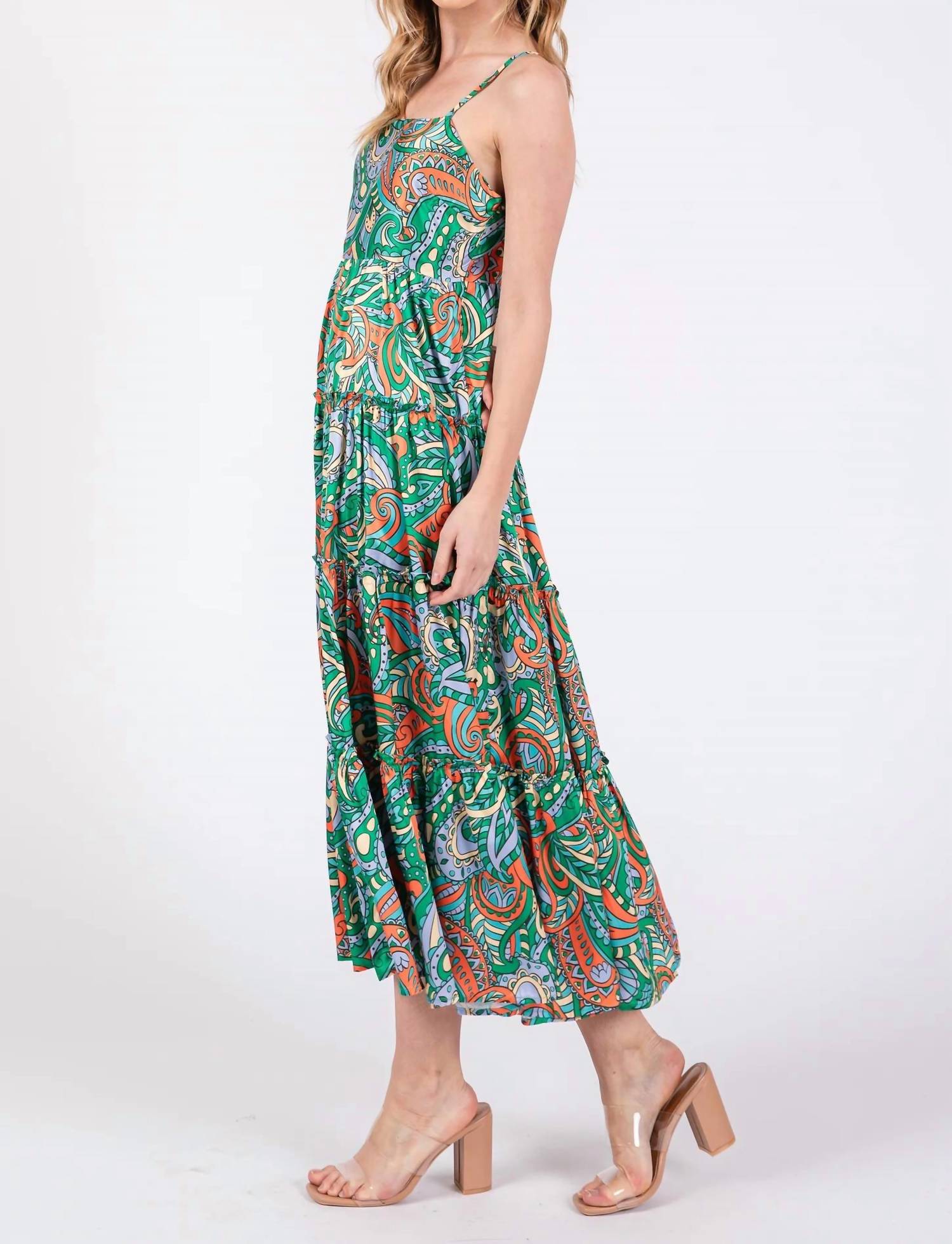 Tcec - Abby Abstract Midi Dress