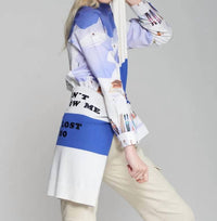 Vilagallo Nadine Ski Blouse in multi - women's long sleeve top - detail view