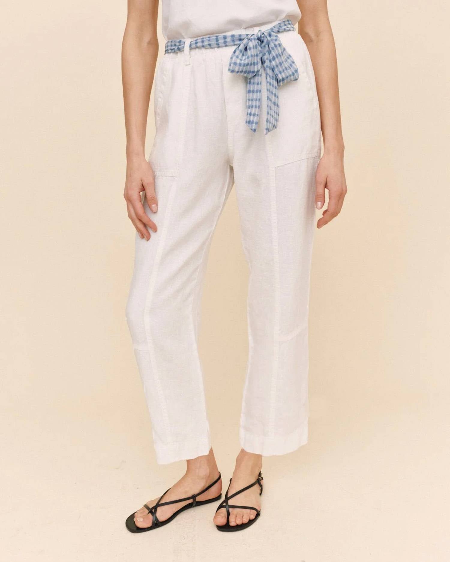 Bella Dahl - Seamed Pant with Printed sash