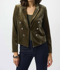 Joseph Ribkoff - Velvet Knit Fitted Blazer
