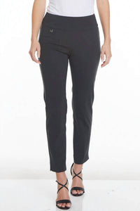 Slimsation By Multiples - Wide Band Elastic Waist Ankle Pants
