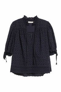 Ulla Johnson - Alouette Eyelet Puff Shoulder Top
