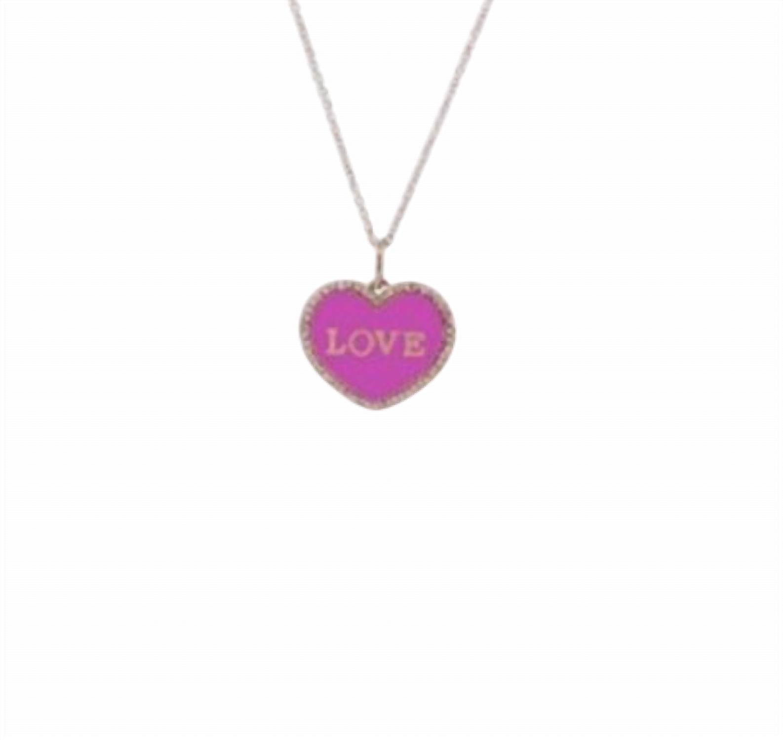 Diana M Jewels - 0.13cts Diamonds Love Heart-shaped Pendant