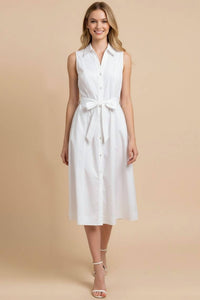 Pinch - Sleeveless A-Line Shirt Dress