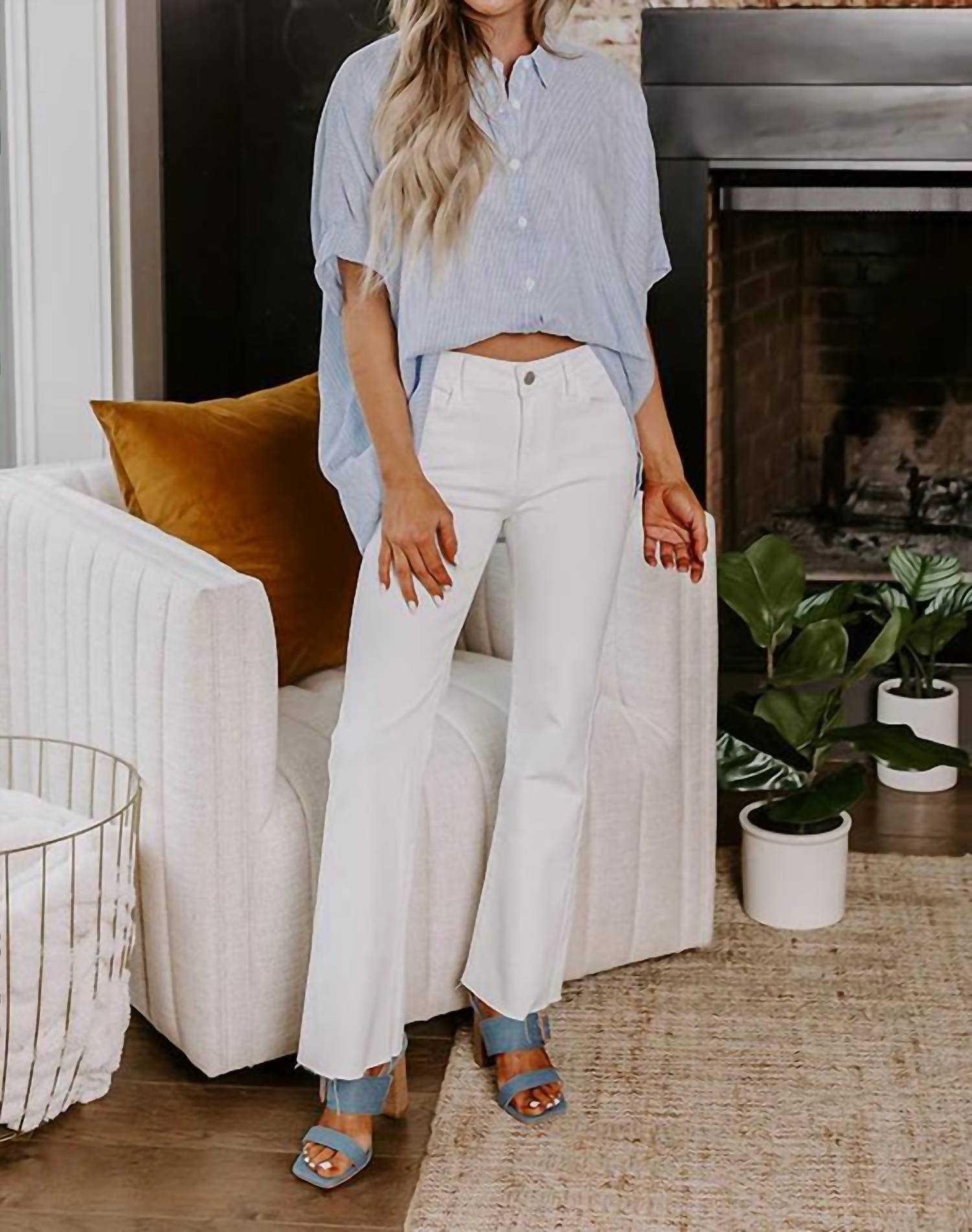 Just Usa - Bethany High Waist Ankle Flare Jeans