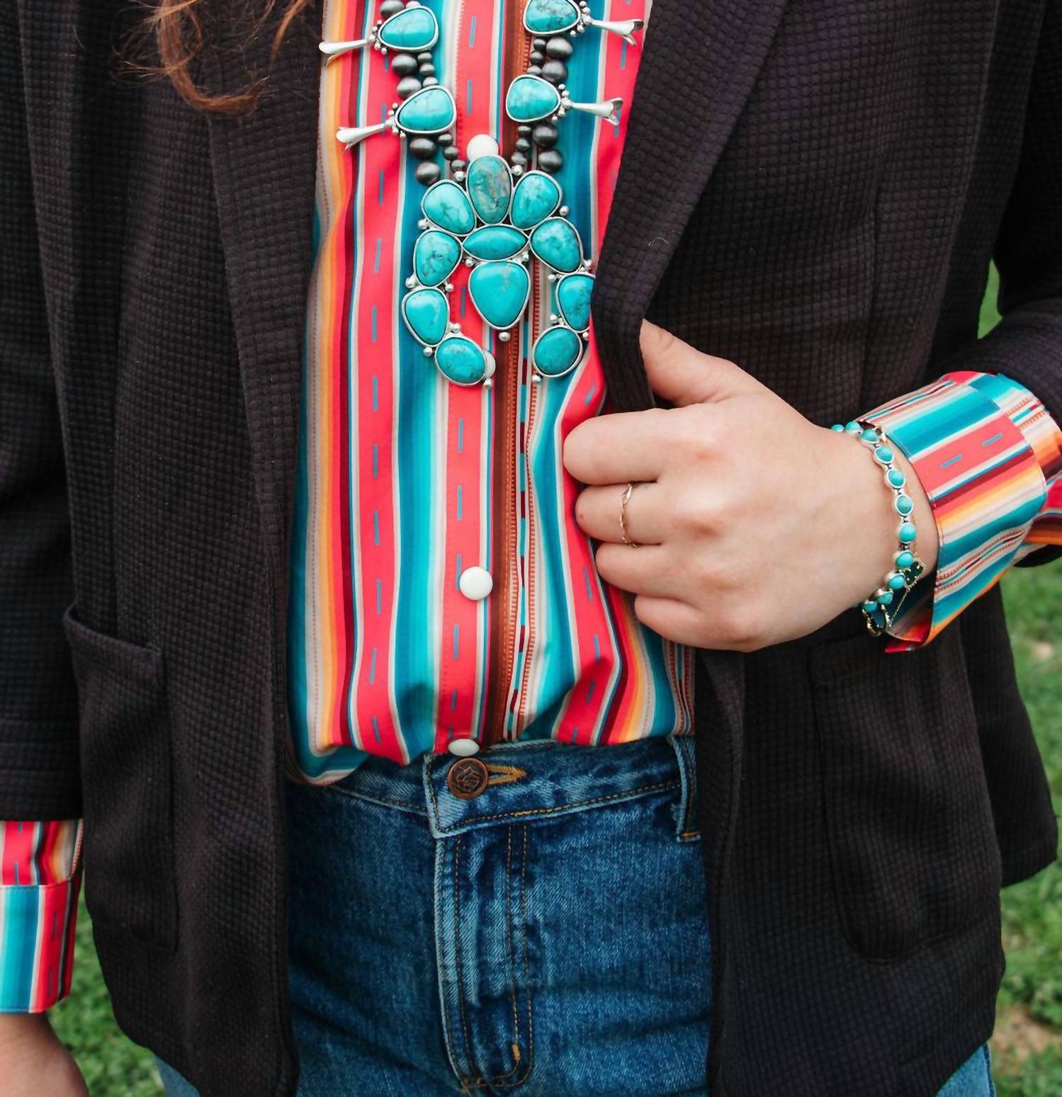 Texas True Threads - Jojo Waffle Knit Blazer