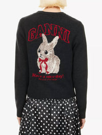 Ganni - Graphic Wool Cardigan