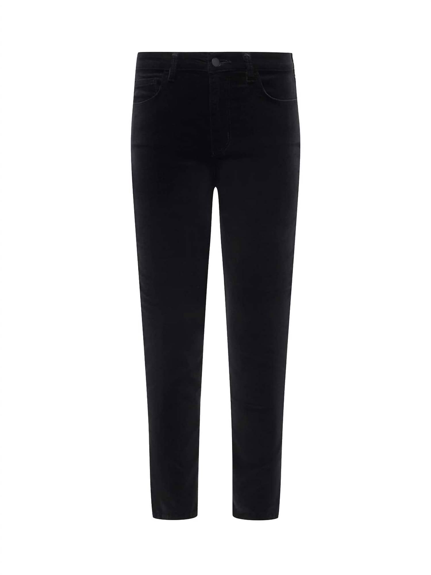 L'Agence - Celestia High Rise Velvet Slim Pant