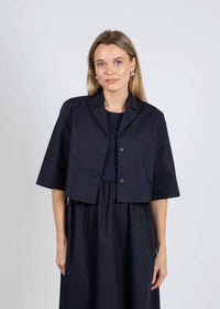 Elliott Lauren - Double Up Button Front Crop Jacket