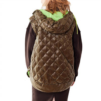 Herno - Mesh Lined Quilted Hoodie Vest