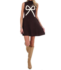 Klesis - Bow On Top Sweater Dress
