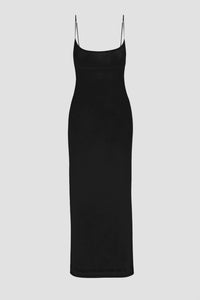 Miaou Thais Dress in black - women's dress - detail view
