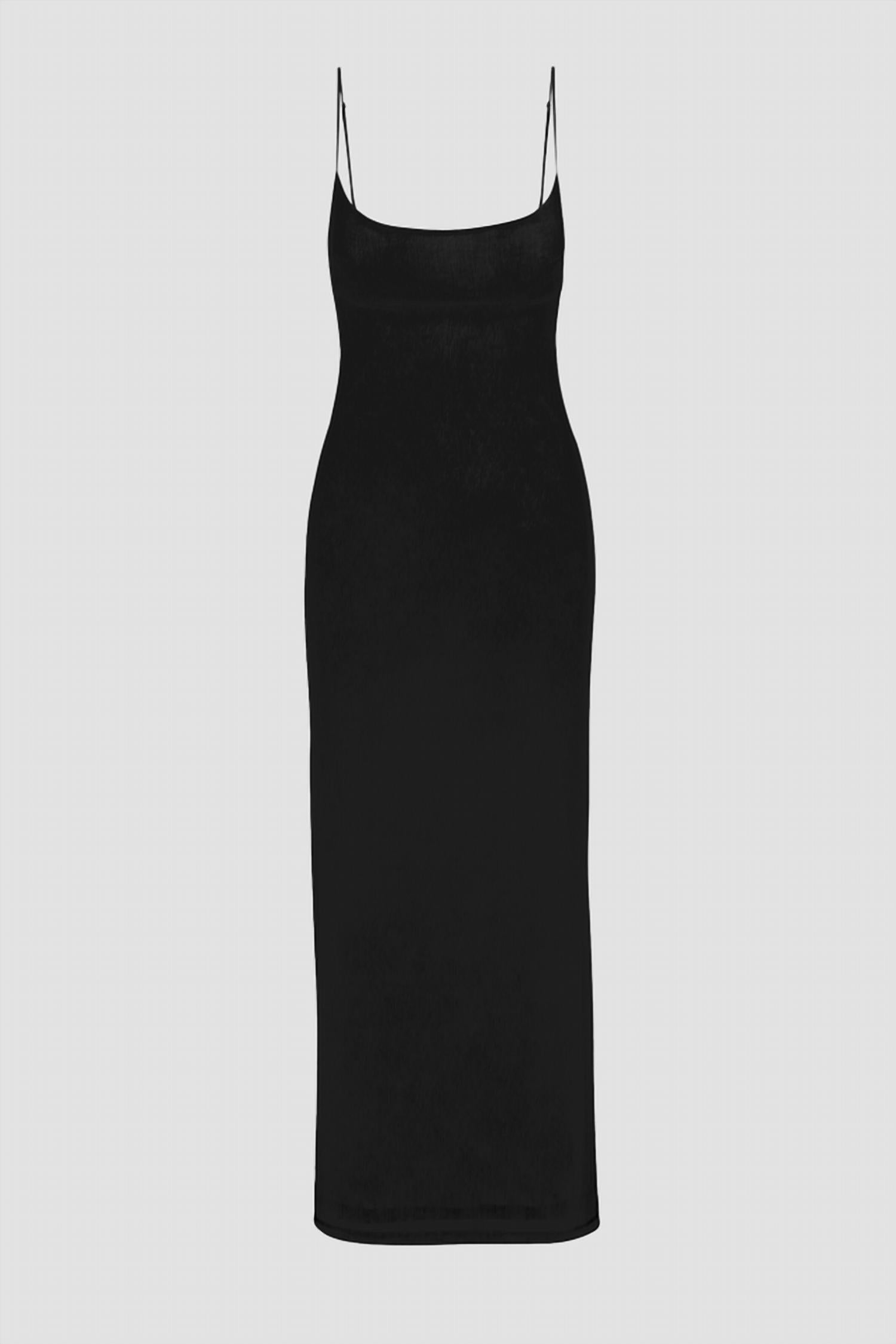 Miaou Thais Dress in black - women's dress - detail view