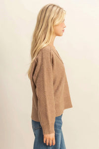 Hyfve - Long Sleeve V Neck Sweater