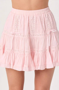 Astr - Delia Tiered Ruffle Mini Skirt