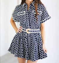 Sincerely Ours - Marine Dot Mini Dress