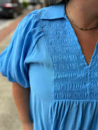 Umgee - Smocked Puff Sleeve Top