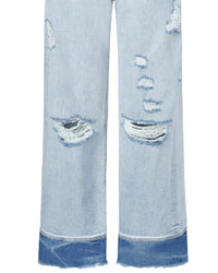 Untourage the Label Women's Lani Flare Leg Jeans in light blue - women's jeans - alternate view