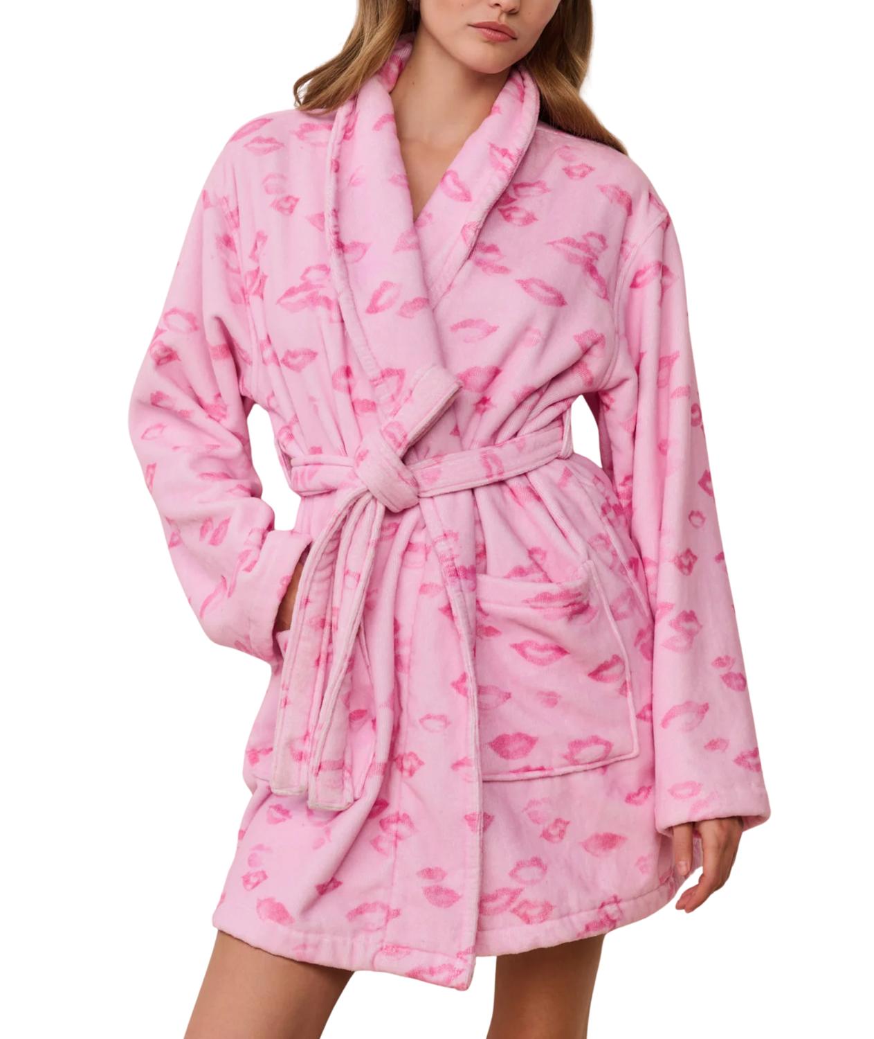 LoveShackFancy Valentine Indie Robe in pink - item