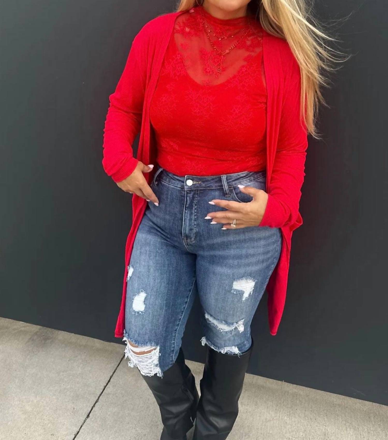 Blakeley - Lace Long Sleeve Top