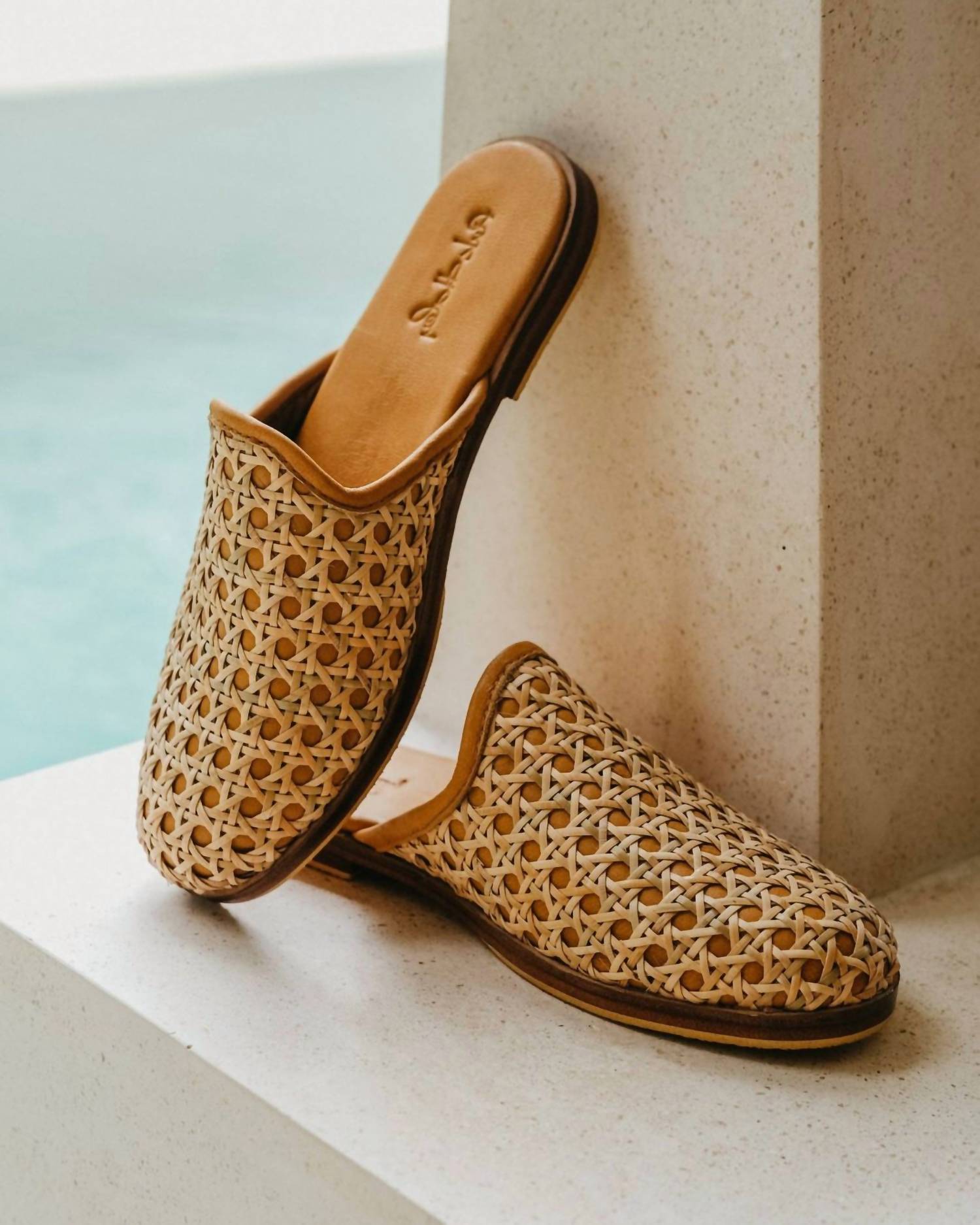 Pink Haley - Women's Fiona Cane And Leather Mules