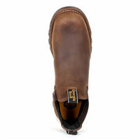 Georgia Boot Men's Eagle One Safety Toe Chelsea Boot in brown - men's boots - detail view