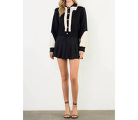 Thml - Colorblock Button Front Knit Cardigan