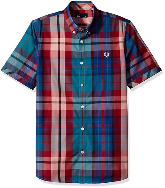 Fred Perry - Men's Bright Madras Shirt