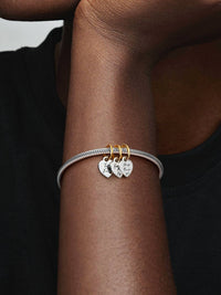 Pandora - Two-tone Splittable Friendship Triple Dangle Charm