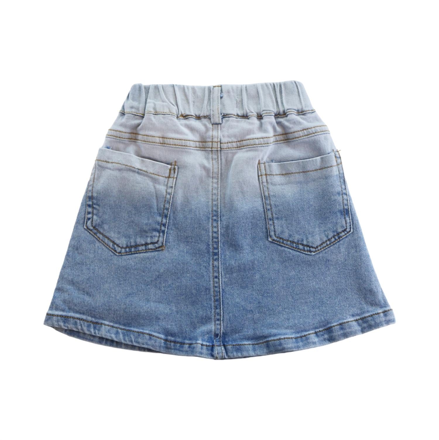 Doe A Dear - Girl's Sequin Hearts Skirt