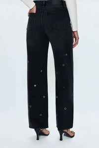 PISTOLA Hendrix High Rise Baggy Jeans in glamour - women's jeans - detail view