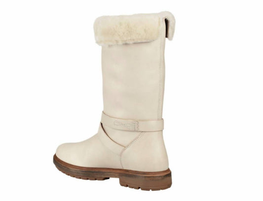 Timberland - Women's Riley Flair Waterproof Pull On Fur Lining Leather Boots