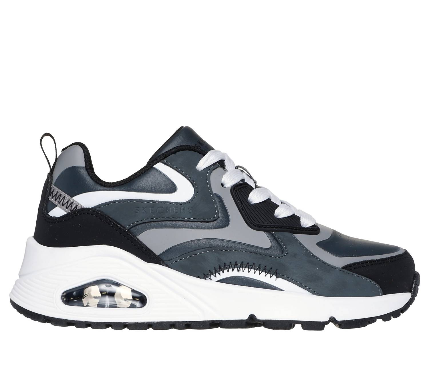 Skechers Boys Uno Gen1 Shoes in grey black - kids' sneaker