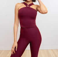 Heroine Sport - O-tank Halter Neck Active Tank With Built-in Bra