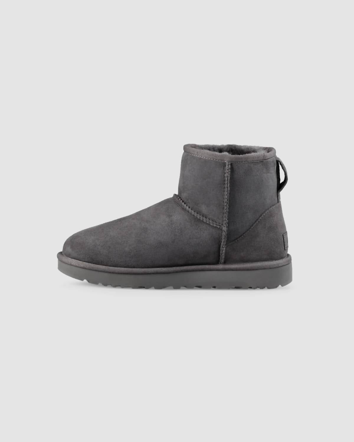 UGG Women's Classic Mini 2 Boot in grey - women's shoe - detail view