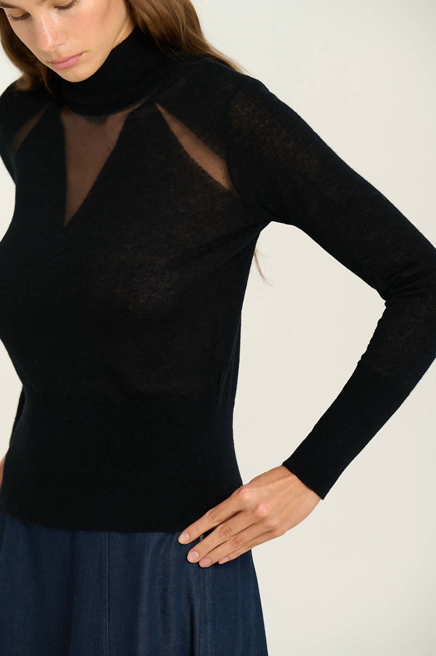 Sita Murt - Intarsia High Neck Sweater