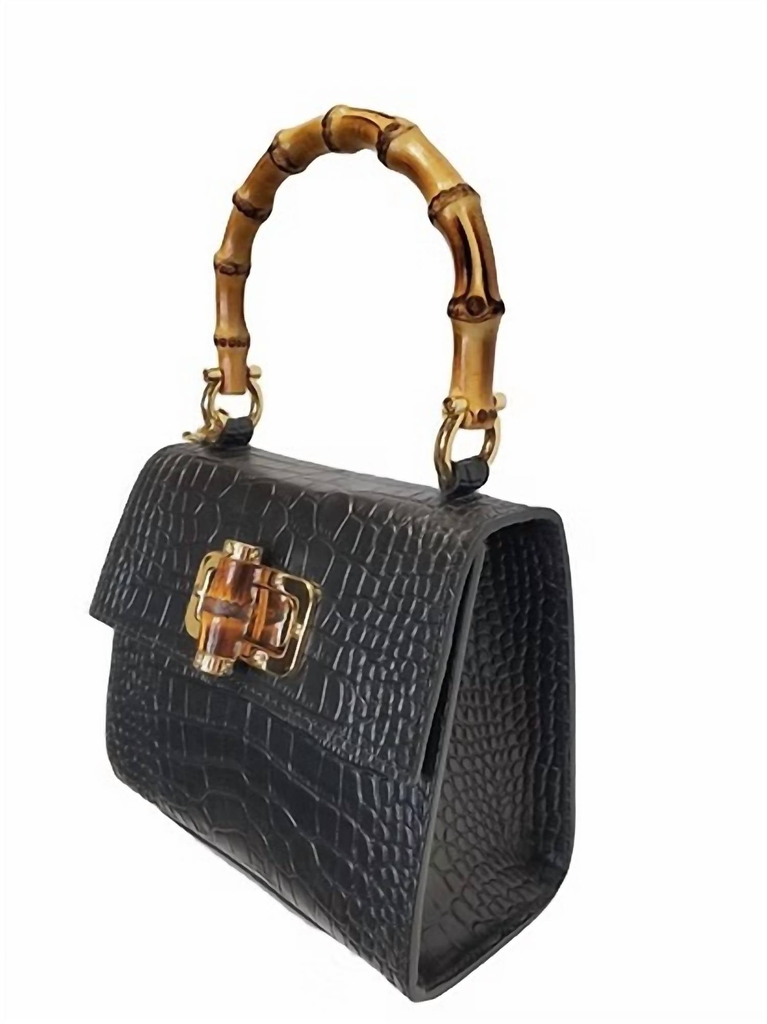 Charlie Leather - Women's Antonella Small Croco Handbag
