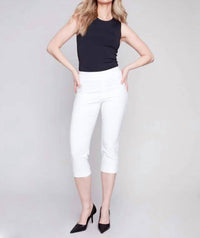 Charlie B - Women's Stretch Pants With Cuffs