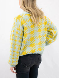 Blu Pepper - Springy Houndstooth Cardigan