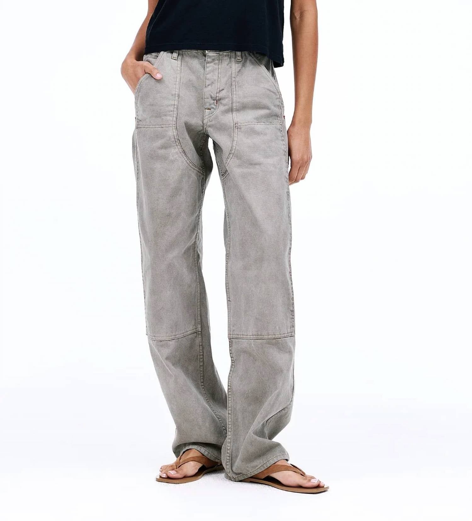 Slvrlake - Tess Long Worker Wide Leg Pants