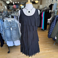 Isle Women's Annie Tiered Mini Dress in black - women's dress