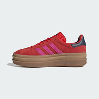 adidas Women's Gazelle Bold Sneakers in red semi lucid fuchsia night indigo - women's sneaker - view 4
