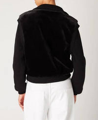 Blanknyc - Faux Fur Knit Bomber Jacket