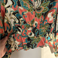 Cleobella Women's Dahlia Printed Blouse in gypsy bloom - women's blouse - alternate view