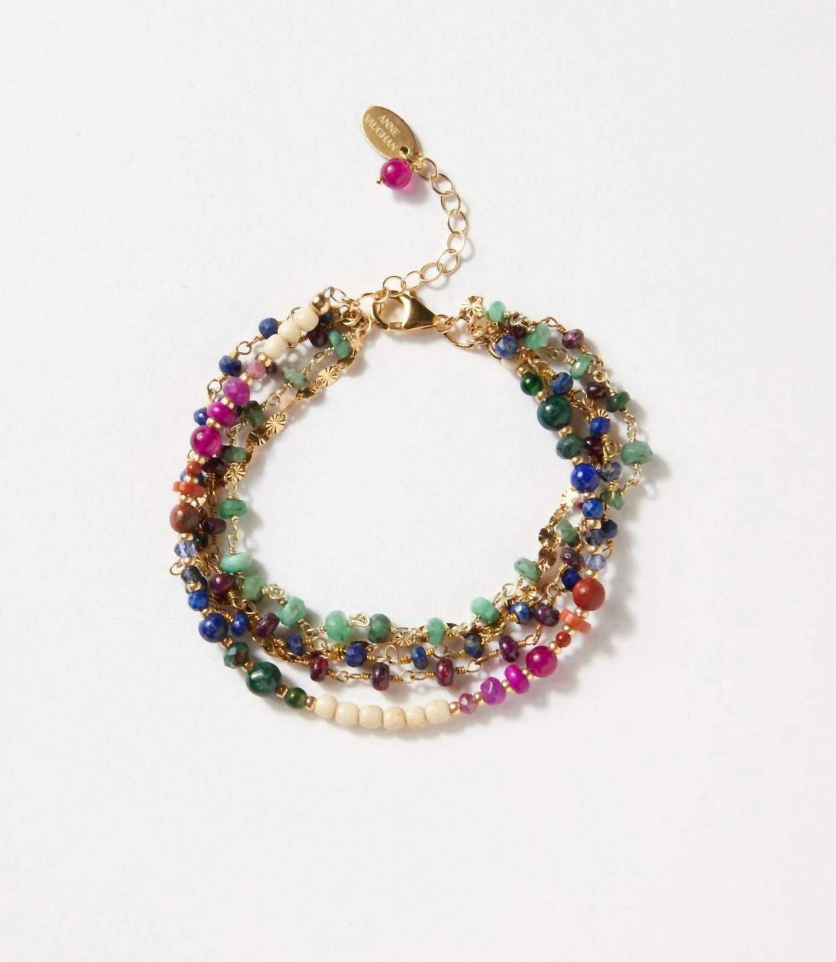 Anne Vaughan - Women's Multistrand Gemstone Bracelet